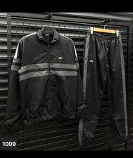 tuta lacoste completo nero