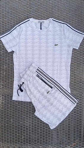 Tuta lacoste bianco - lacoste,