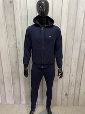Tuta Uomo Hoodie Zip Pants Blu