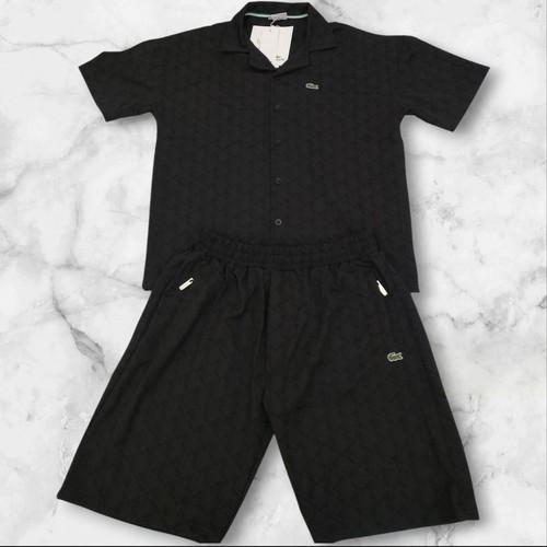 Completo lacoste monogram nero - lacoste,